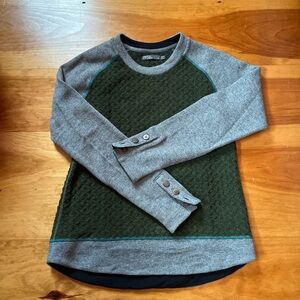 PrAna Women’s Gray and Green Sweater